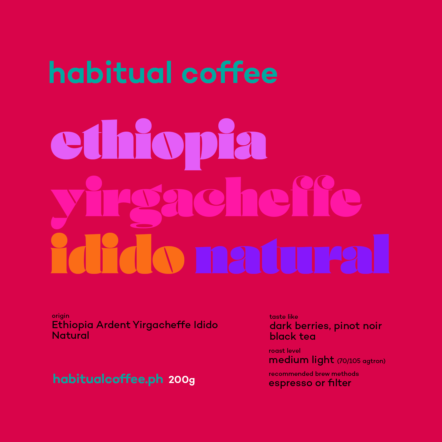 Ethiopia Yirgacheffe Idido Natural