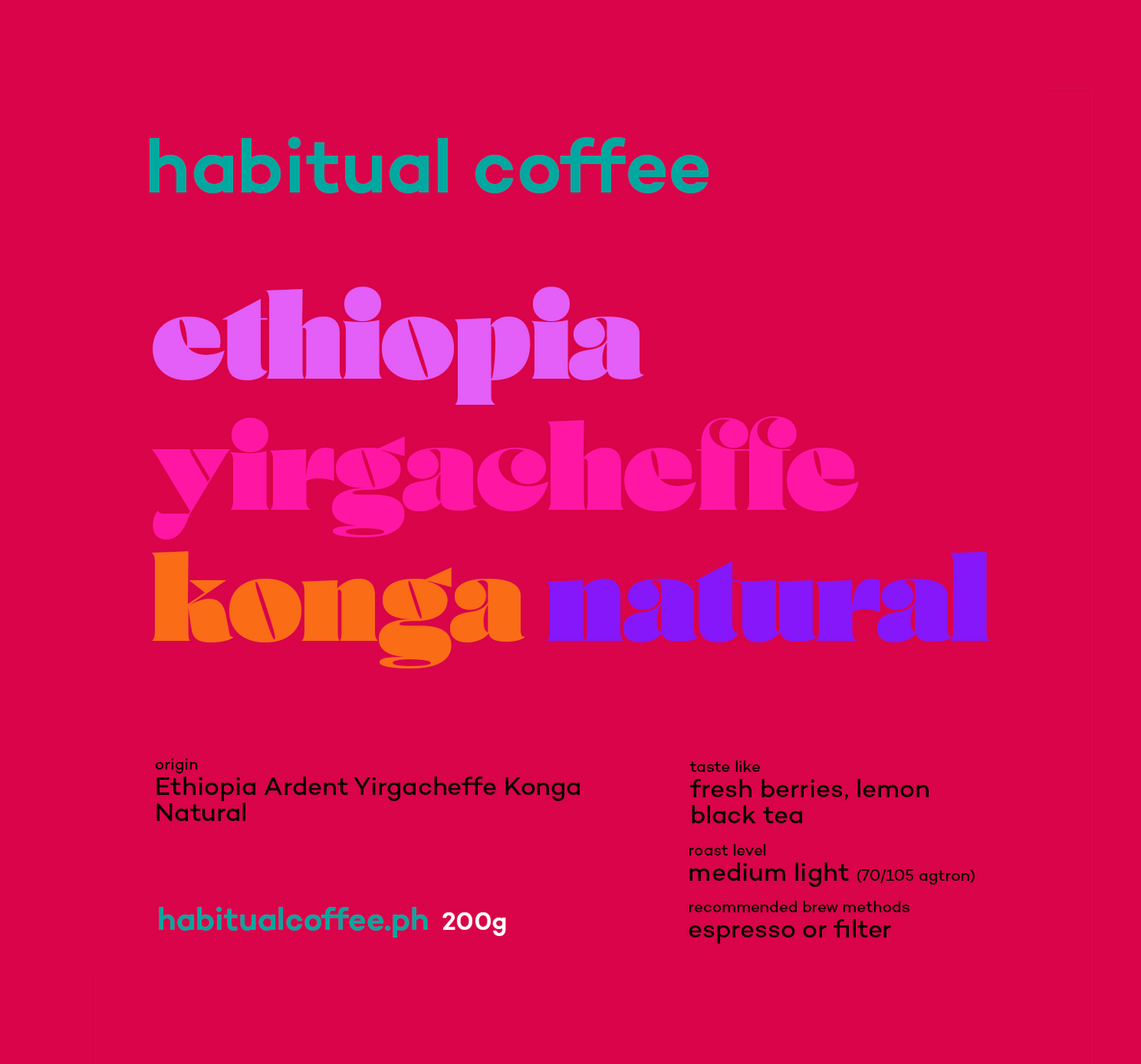 Ethiopia Yirgacheffe Konga Natural